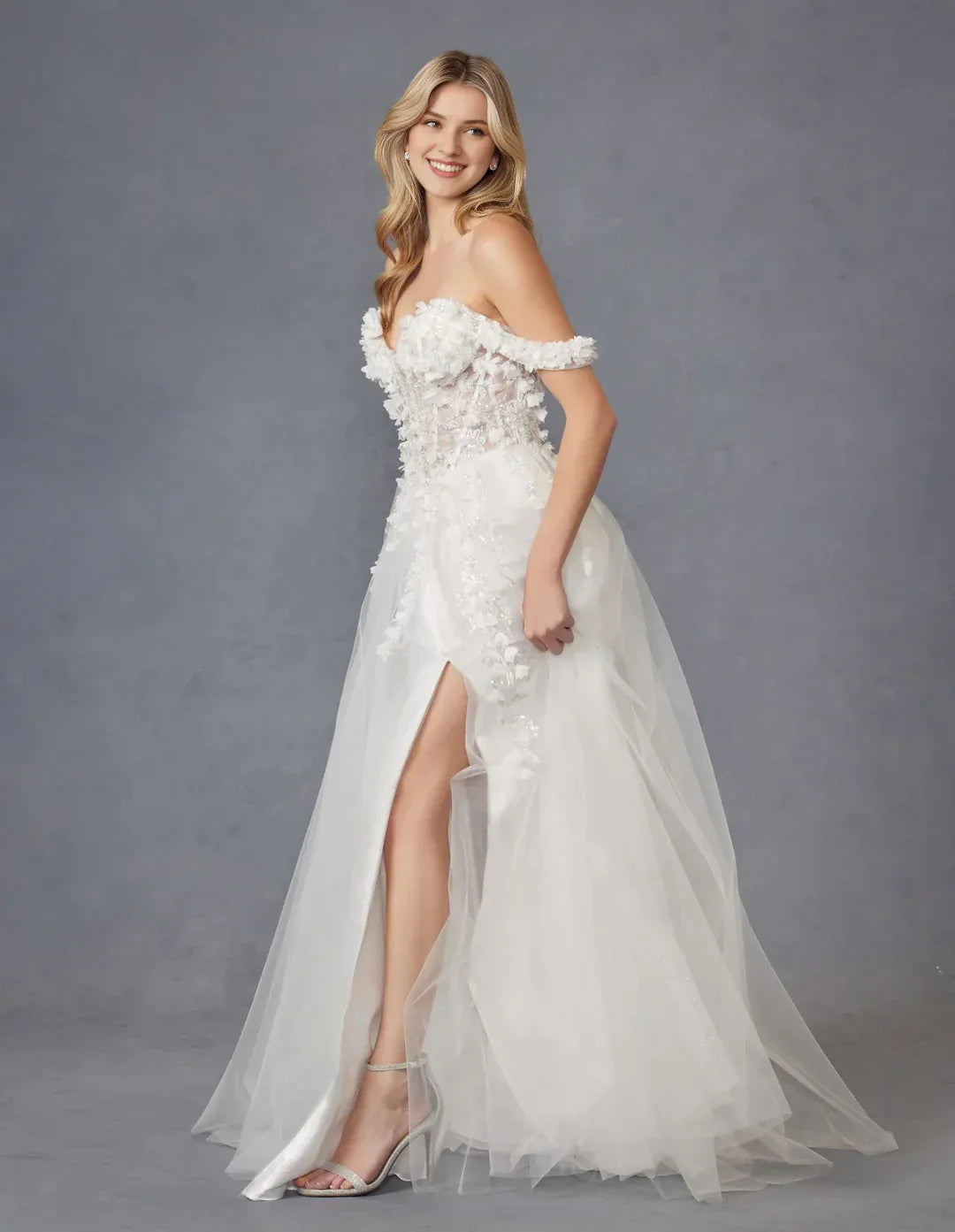 A-Line Sweetheart Floor-Length Wedding Dress - Yihuiw by Yihuiw