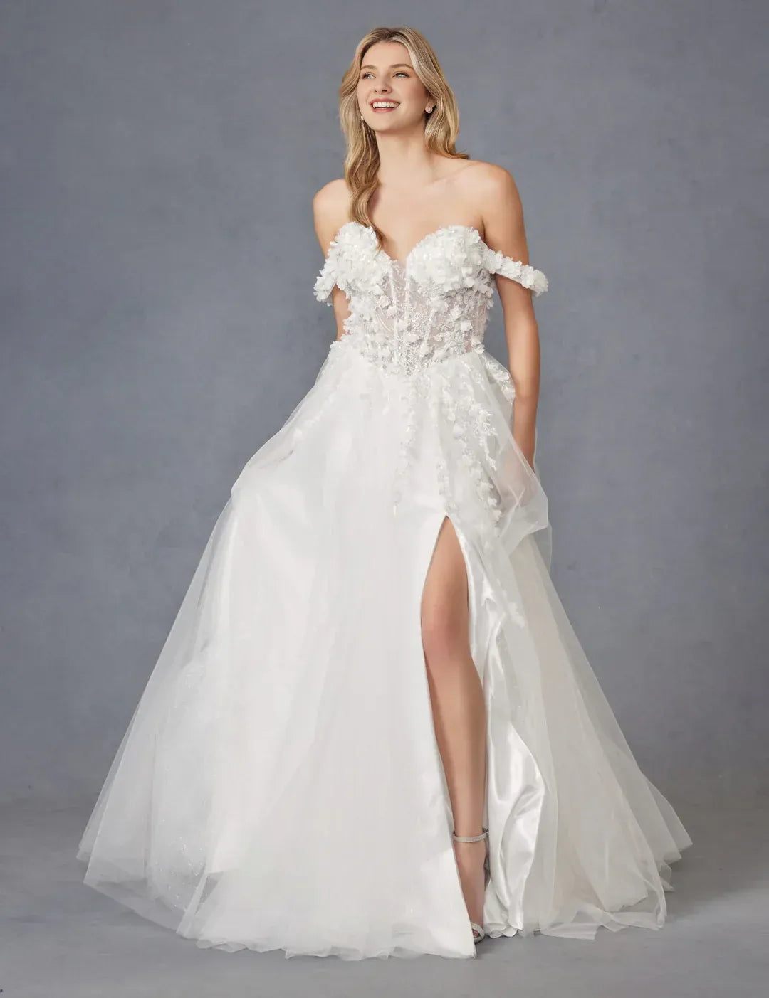 A-Line Sweetheart Floor-Length Wedding Dress - Yihuiw by Yihuiw