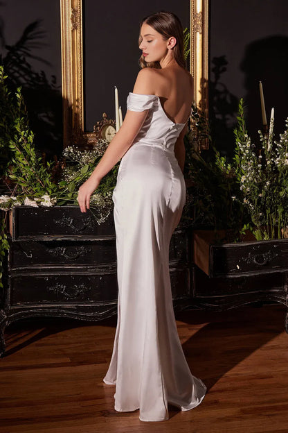 Mermaid Off-Shoulder Floor-Length Wedding Dress - Yihuiw by Yihuiw