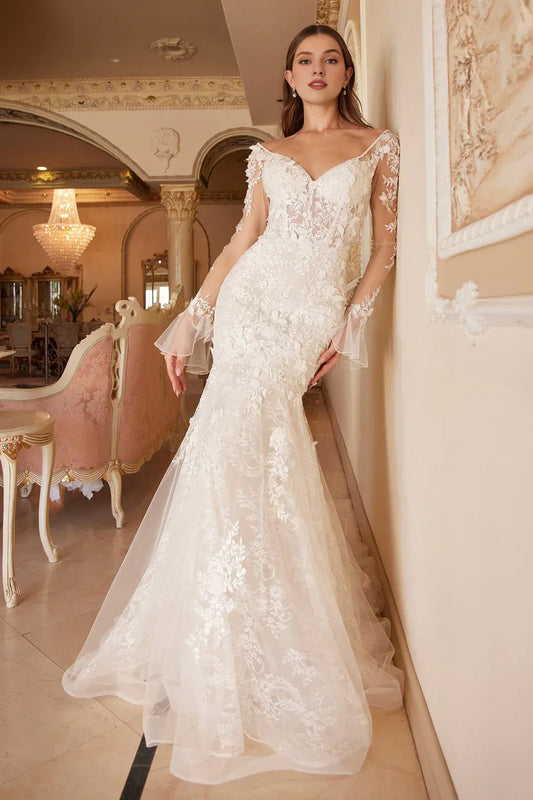 Mermaid Floor-Length Wedding Dress - Yihuiw by Yihuiw