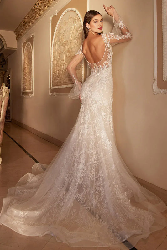 Mermaid Floor-Length Wedding Dress - Yihuiw by Yihuiw
