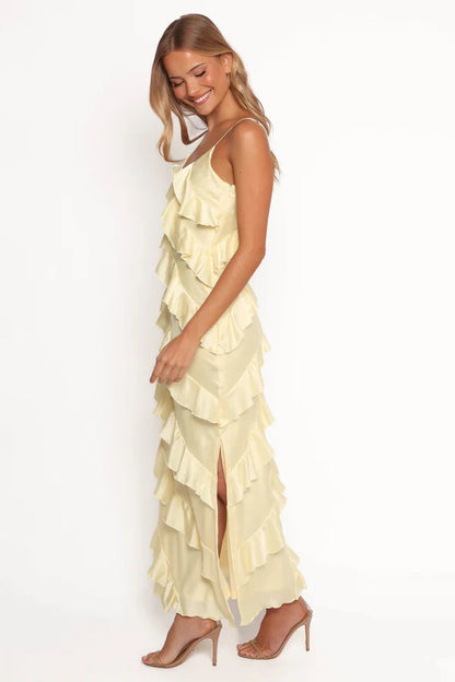 V-Neck Floor-Length Wedding Dress - Yihuiw by Yihuiw