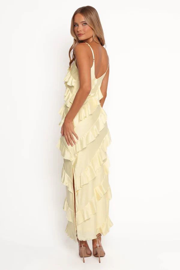 V-Neck Floor-Length Wedding Dress - Yihuiw by Yihuiw