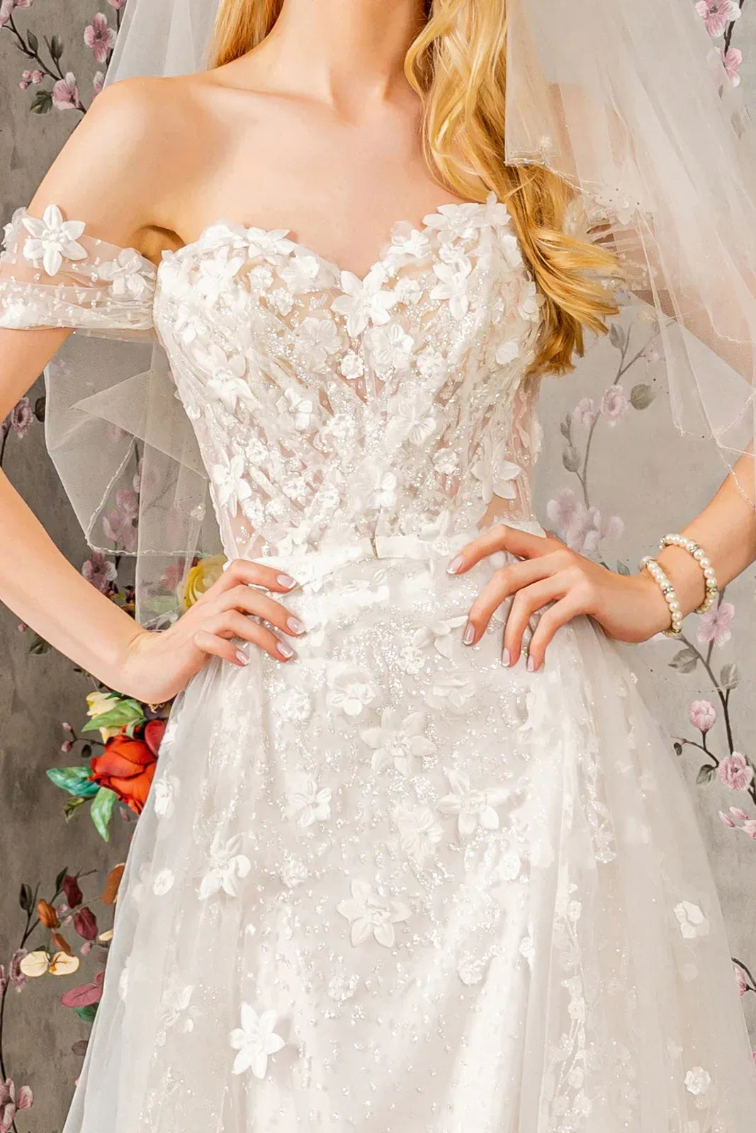 A-Line Sweetheart Floor-Length Wedding Dress - Yihuiw by Yihuiw