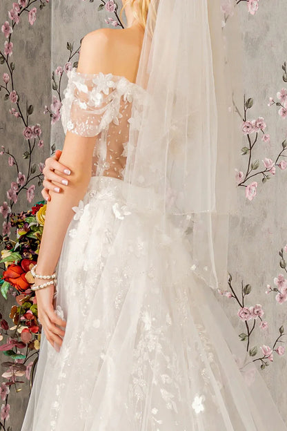 A-Line Sweetheart Floor-Length Wedding Dress - Yihuiw by Yihuiw