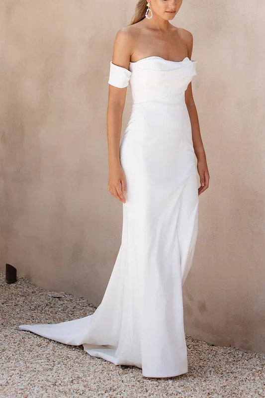 Mermaid Floor-Length Wedding Dress - Yihuiw by Yihuiw
