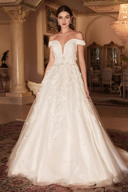 A-Line Sweetheart Floor-Length Wedding Dress - Yihuiw by Yihuiw