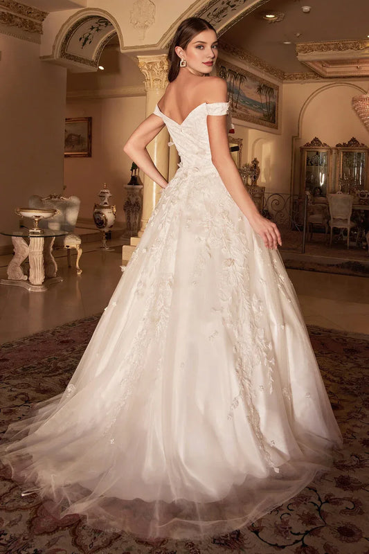 A-Line Sweetheart Floor-Length Wedding Dress - Yihuiw by Yihuiw
