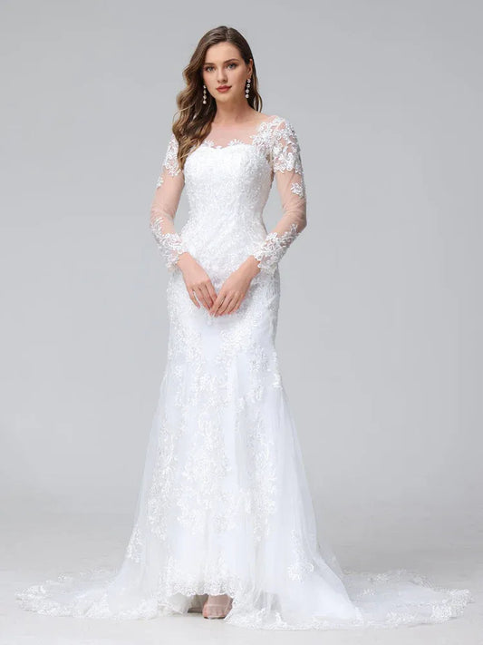 Mermaid Sweetheart Floor-Length Wedding Dress - Yihuiw by Yihuiw