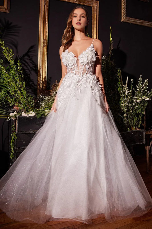 A-Line Sweetheart Floor-Length Wedding Dress - Yihuiw by Yihuiw
