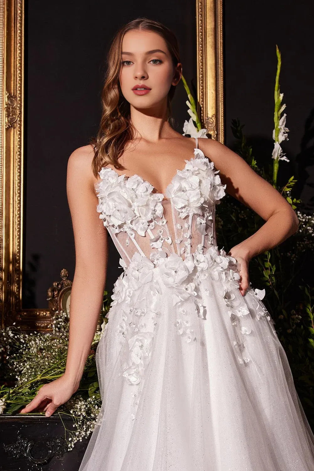 A-Line Sweetheart Floor-Length Wedding Dress - Yihuiw by Yihuiw