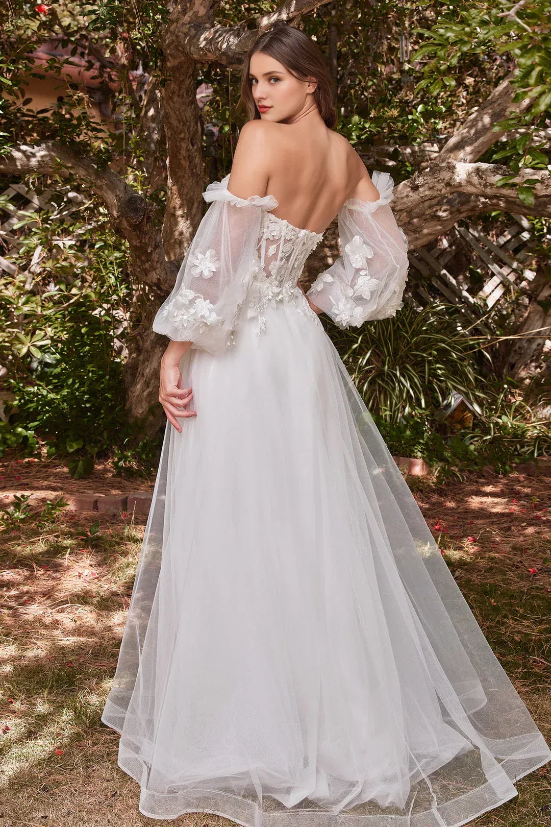 A-Line Sweetheart Floor-Length Wedding Dress - Yihuiw by Yihuiw