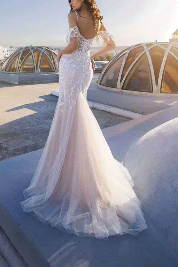 Mermaid Sweetheart Floor-Length Wedding Dress - Yihuiw by Yihuiw