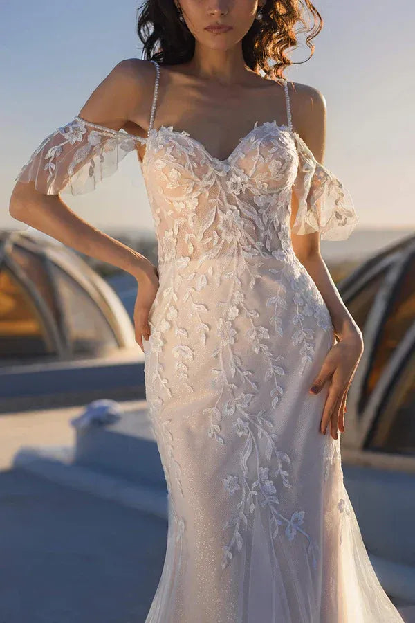 Mermaid Sweetheart Floor-Length Wedding Dress - Yihuiw by Yihuiw