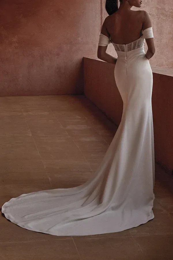 Mermaid Floor-Length Wedding Dress - Yihuiw by Yihuiw