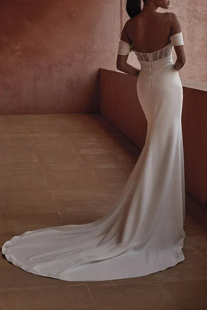 Mermaid Floor-Length Wedding Dress - Yihuiw by Yihuiw