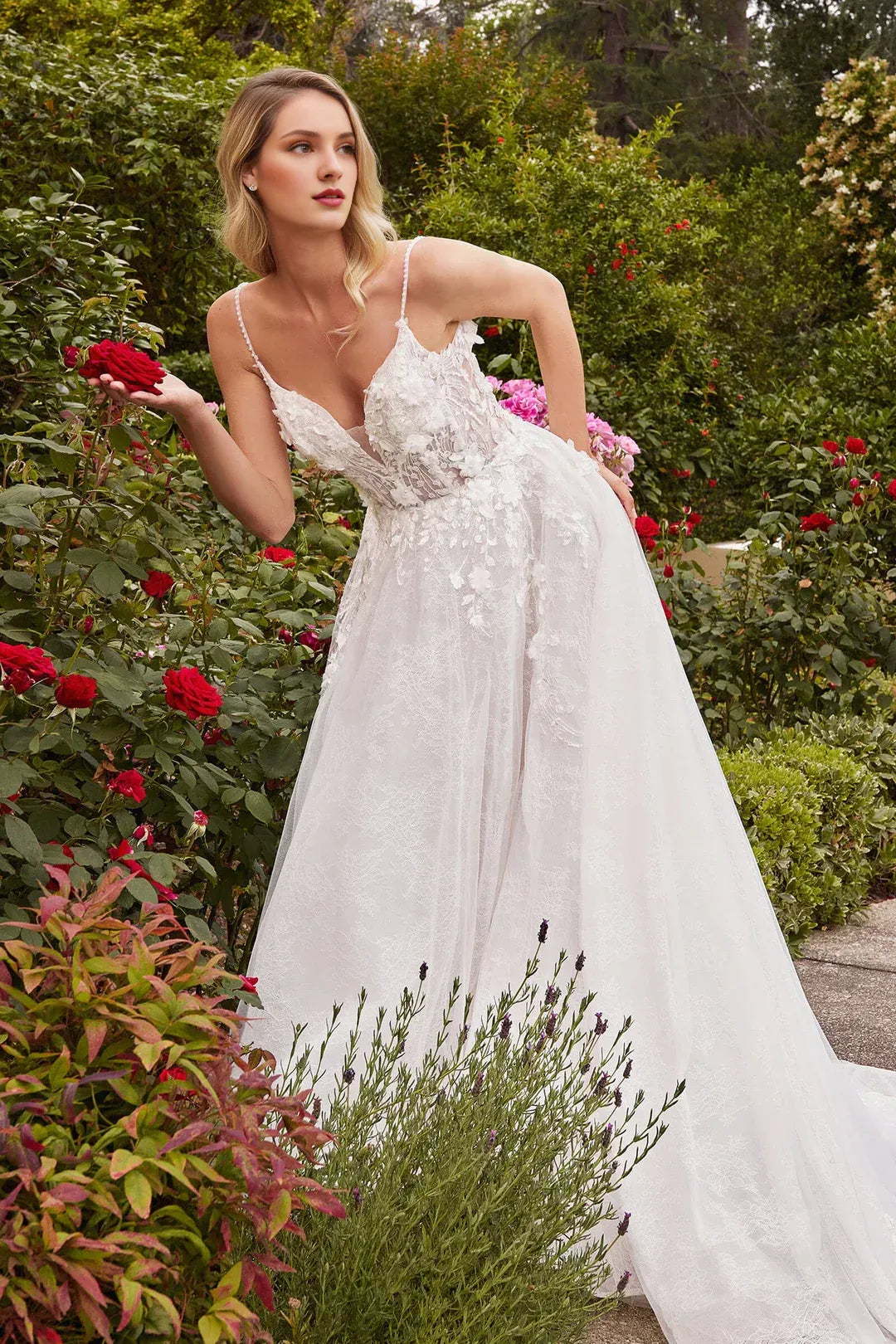 A-Line Spaghetti Strap Floor-Length Wedding Dress - Yihuiw by Yihuiw
