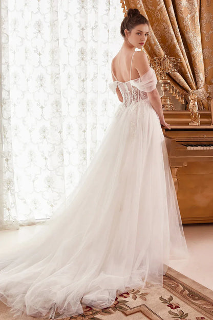 A-Line Sweetheart Floor-Length Wedding Dress - Yihuiw by Yihuiw