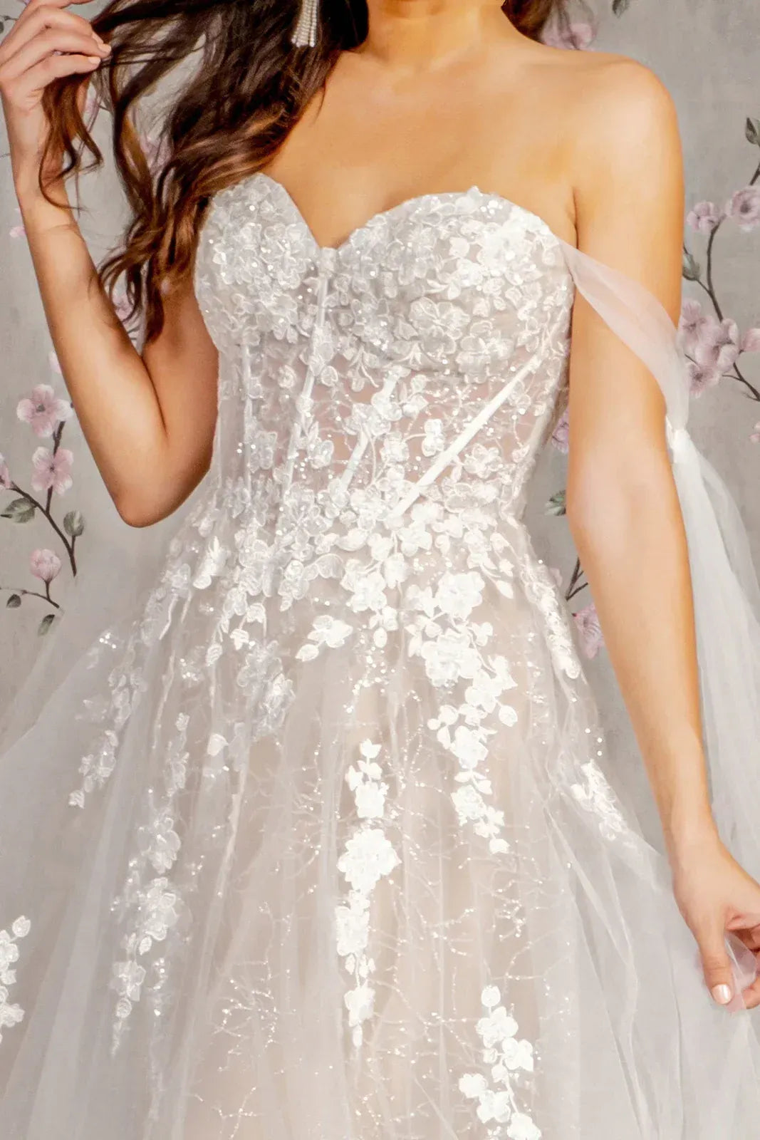 A-Line Sweetheart Floor-Length Wedding Dress - Yihuiw by Yihuiw