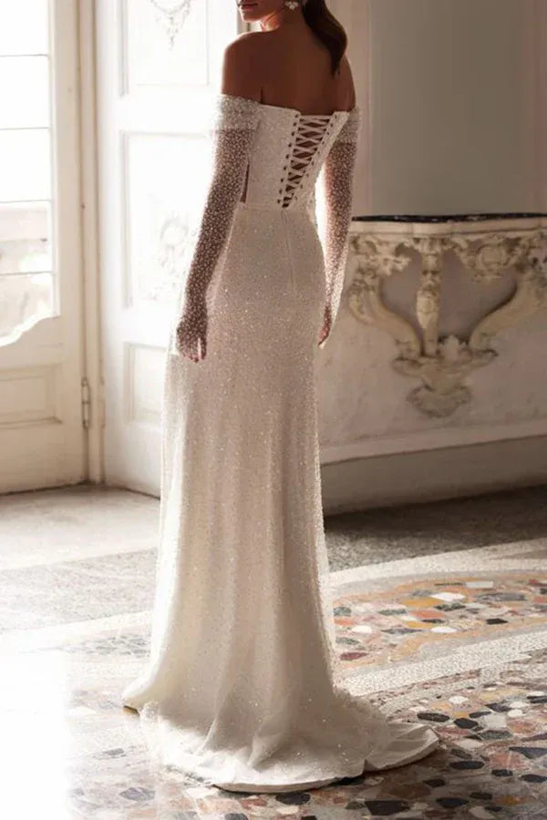 Mermaid Floor-Length Wedding Dress - Yihuiw by Yihuiw