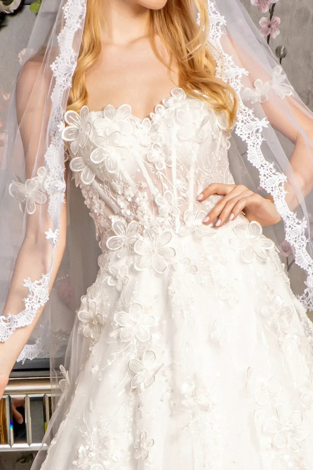 A-Line Sweetheart Floor-Length Wedding Dress - Yihuiw by Yihuiw