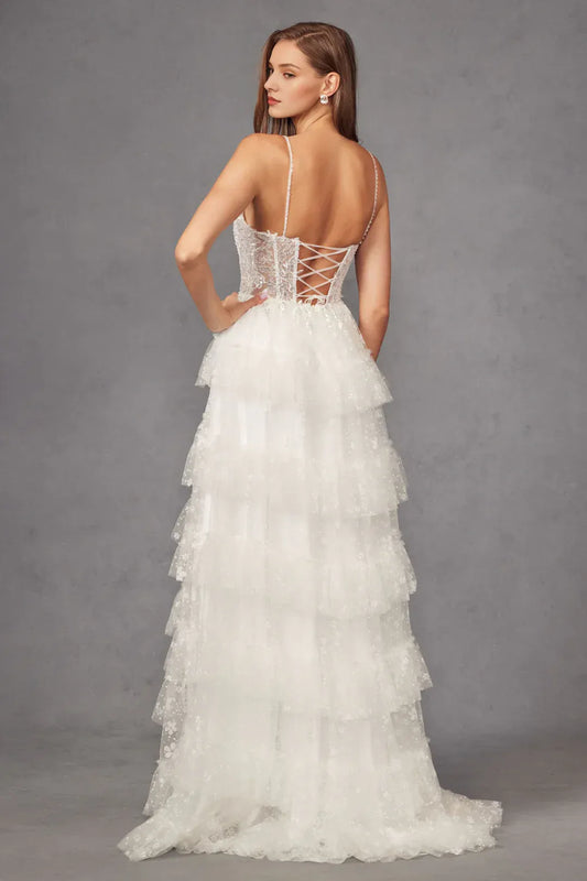 A-Line Sweetheart Floor-Length Wedding Dress - Yihuiw by Yihuiw