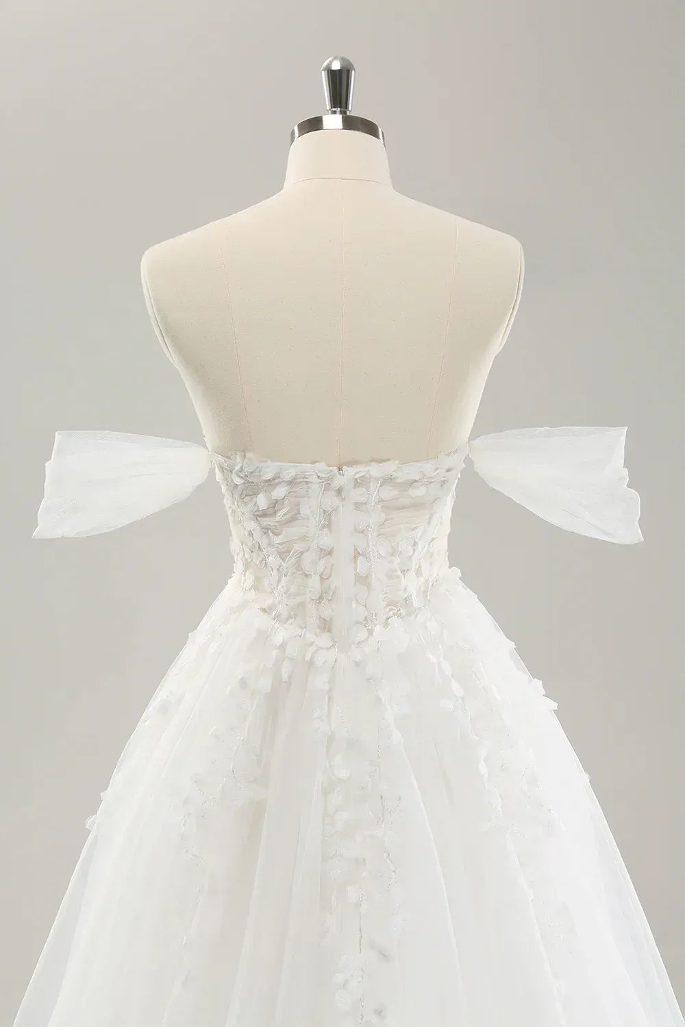 A-Line Floor-Length Wedding Dress - Yihuiw by Yihuiw