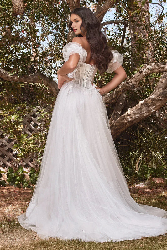 A-Line Sweetheart Floor-Length Wedding Dress - Yihuiw by Yihuiw