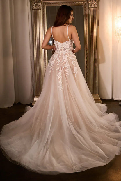 A-Line Sweetheart Floor-Length Wedding Dress - Yihuiw by Yihuiw
