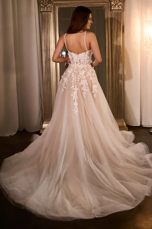 A-Line Sweetheart Floor-Length Wedding Dress - Yihuiw by Yihuiw