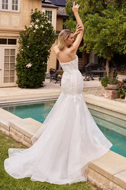 Mermaid Sweetheart Floor-Length Wedding Dress - Yihuiw by Yihuiw